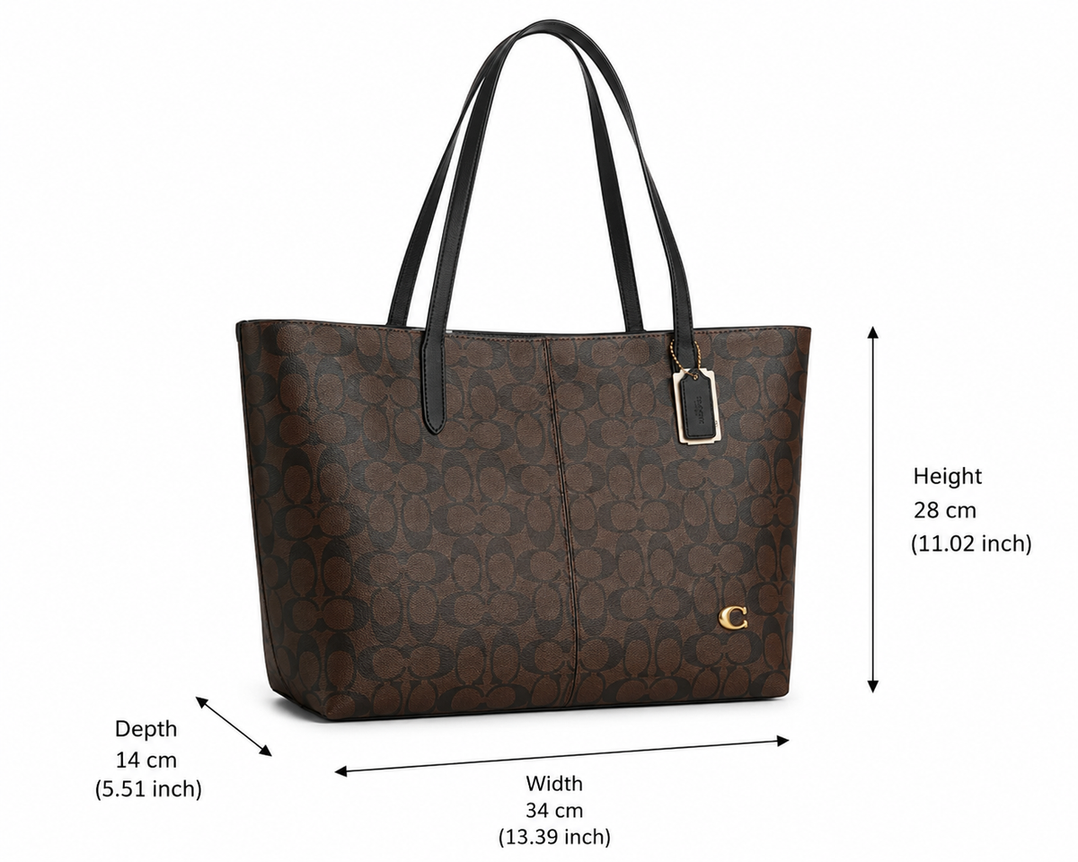 COACH Signature City Tote Bag with Box