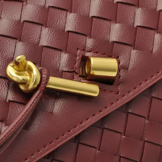 Bottega Veneta Andiamo Burgundy Long Clutch