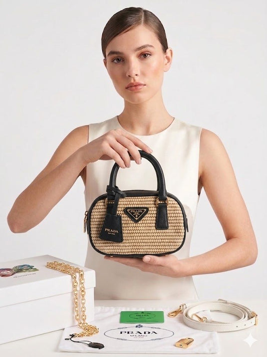 PARADA | Luxury Woven Mini Crossbody Bag with Box