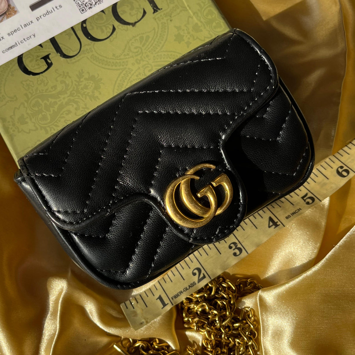 Gucci GG Marmont Super Mini shoulder bag with Box