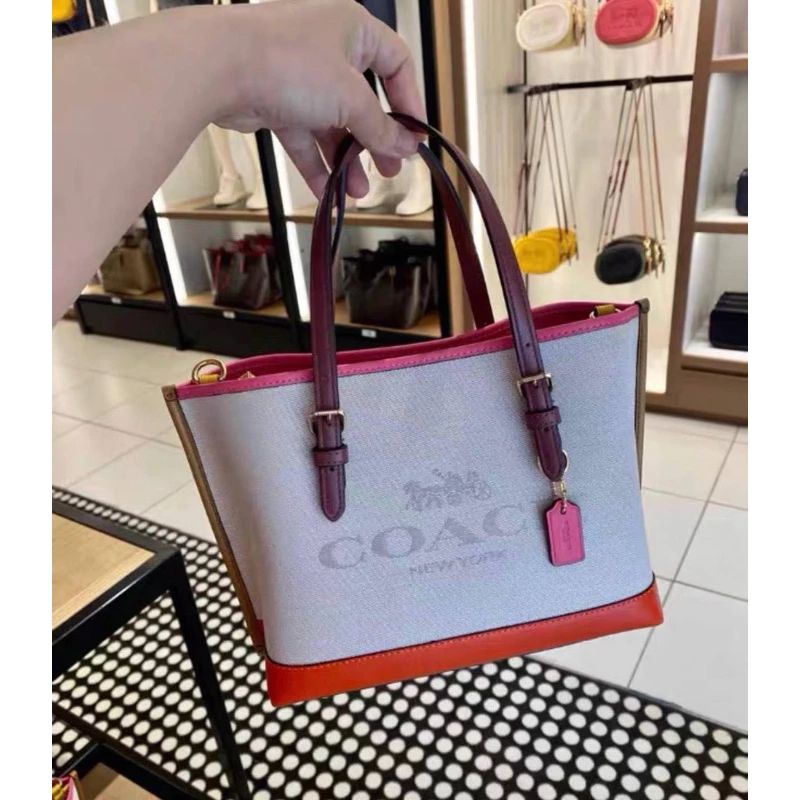 Coach Mollie Tote 25 in Colorblock with Box