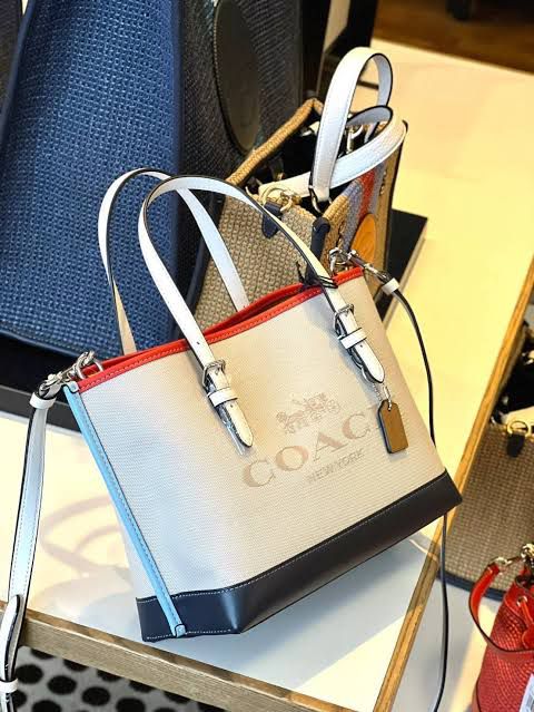 Coach Mollie Tote 25 in Colorblock with Box