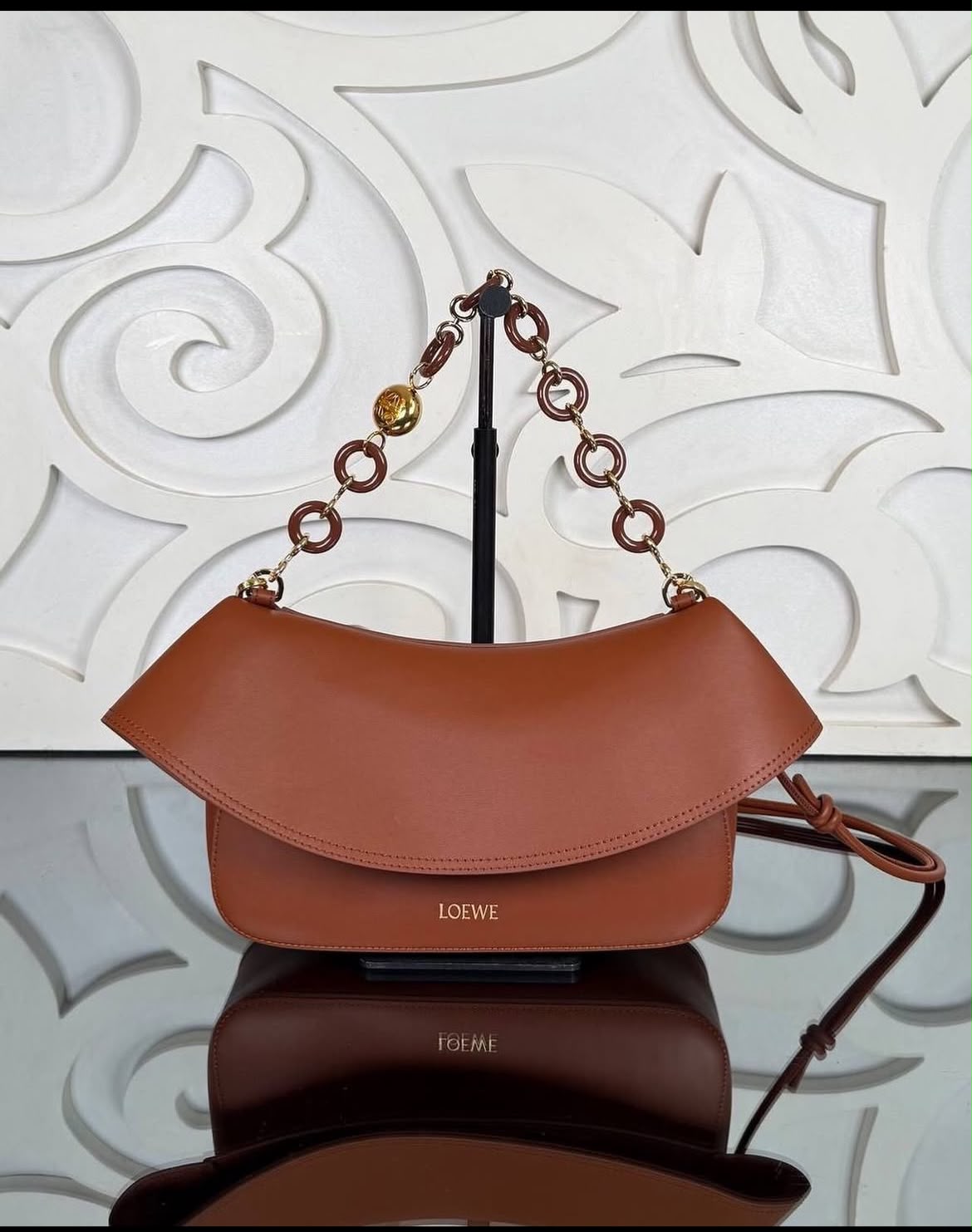 Medium Ola bag in smooth calfskin with Box
