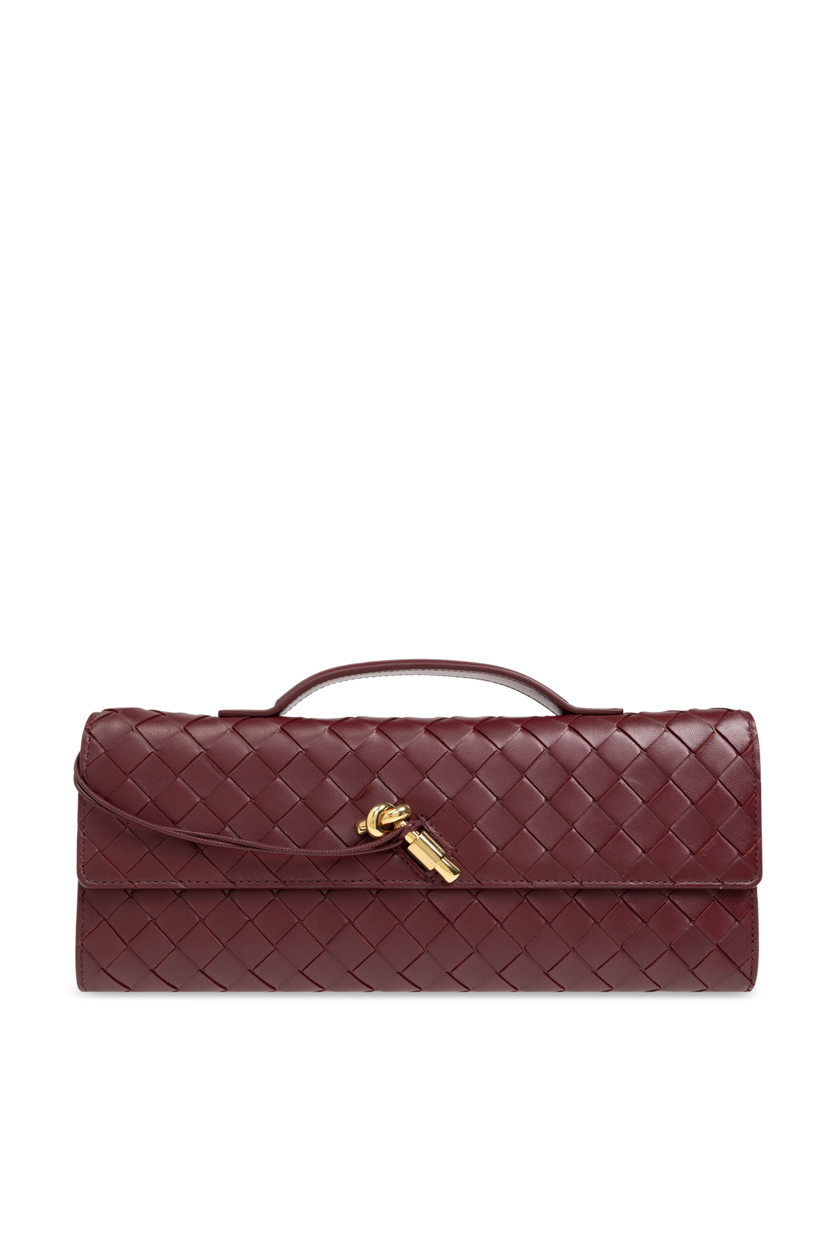 Bottega Veneta Andiamo Burgundy Long Clutch