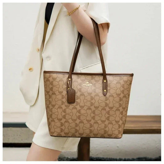COACH Signature City Tote Bag with Box