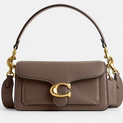 COACH Tabby 26 Bag with Brand Box- Genuine Leather- Dark Stone
