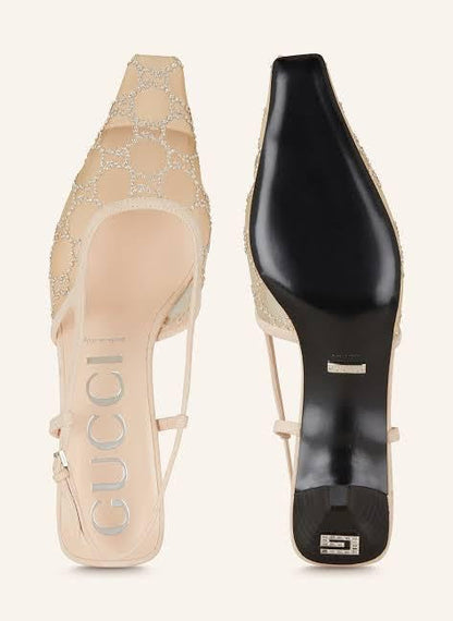 Gucci Sling Pumps with Complete Packaging