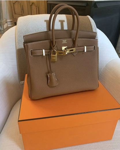 Hermes Birkin 25 with Brand Box- Genuine Leather