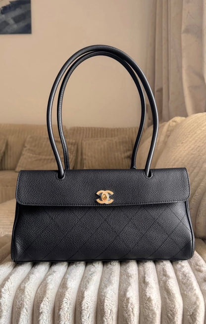 CHANEL Vintage Cerf Small Tote