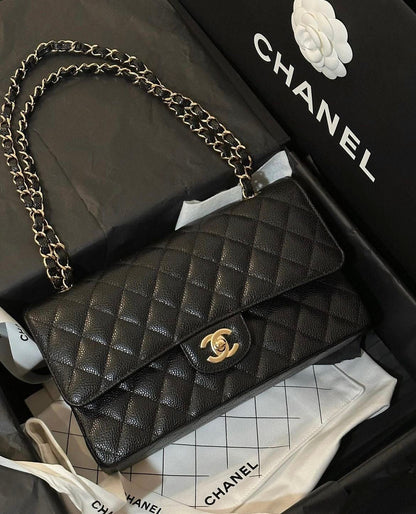 CHANEL Classic Medium with Brand Box- Genuine Leather