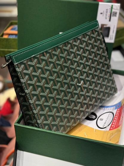 Goyard Senat MM Pouch with Brand Box