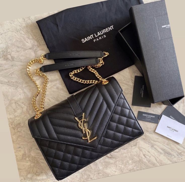 YSL | Saint Laurent Envelope Medium Bag with Box