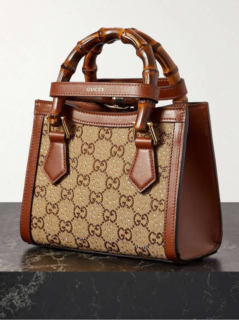 Gucci Diana crystals small tote bag with Box
