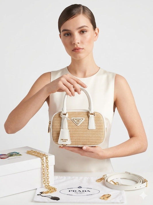 PARADA | Luxury Woven Mini Crossbody Bag with Box