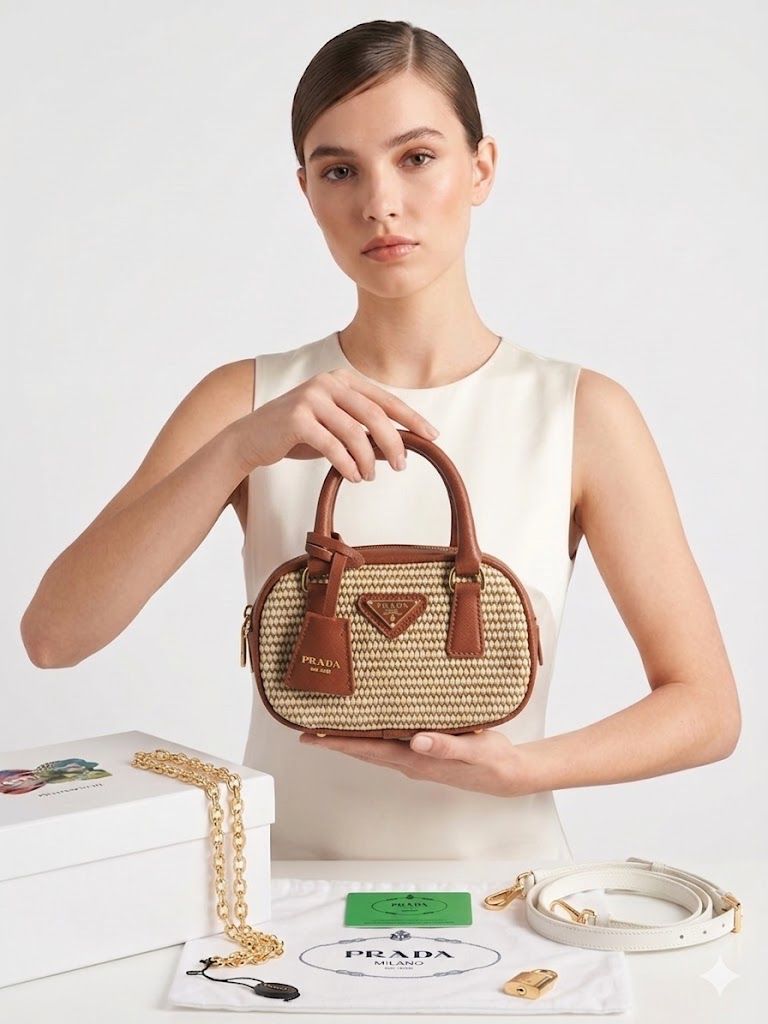 PARADA | Luxury Woven Mini Crossbody Bag with Box