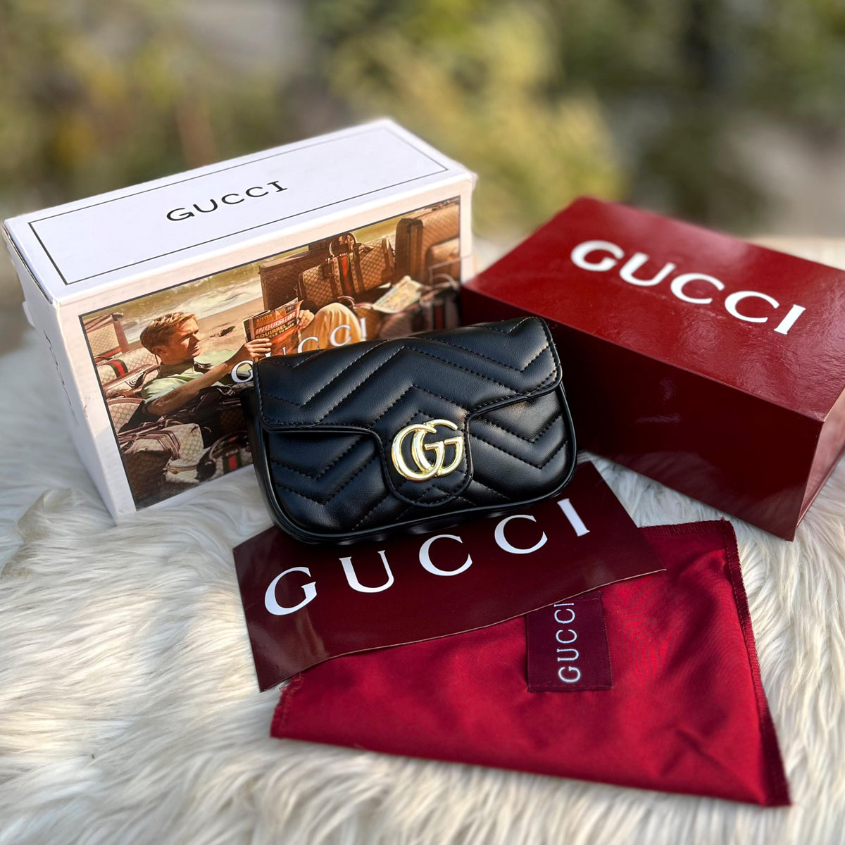 GUCCI | GG Marmont Mini Shoulder Bag with Box