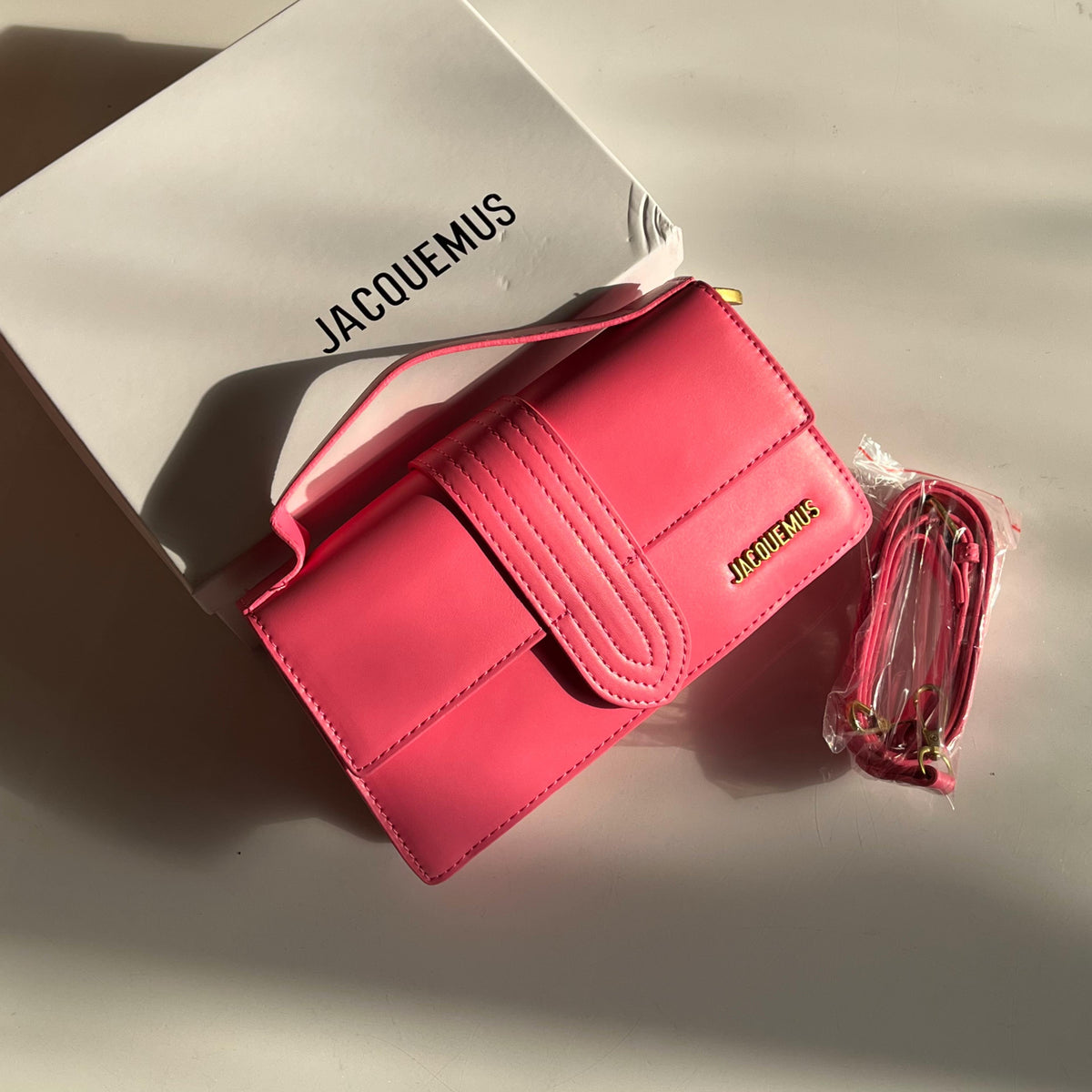 JACQUEMUS Le Grand Bambino Smooth Leather Handbag with Box