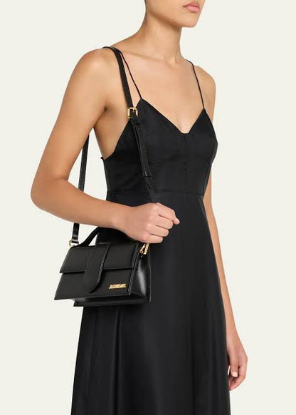 JACQUEMUS Le Grand Bambino Smooth Leather Handbag with Box