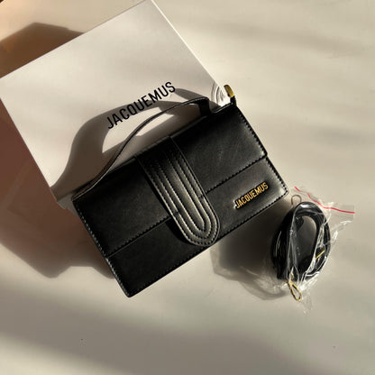JACQUEMUS Le Grand Bambino Smooth Leather Handbag with Box