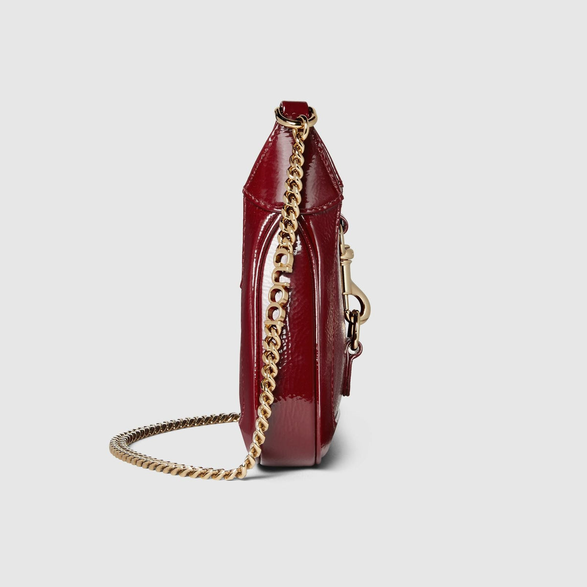 Gucci Jackie Notte Mini Patent Leather Shoulder Bag with Box