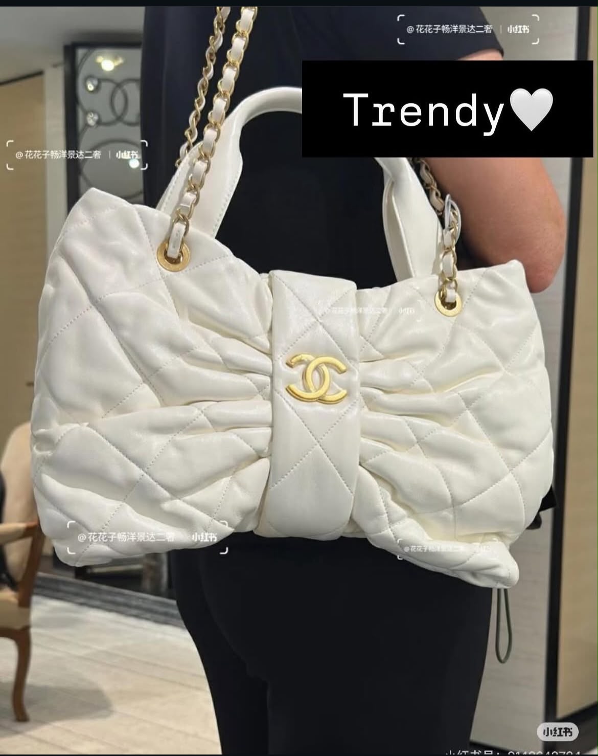CHANEL Mini Bow Bag with Box