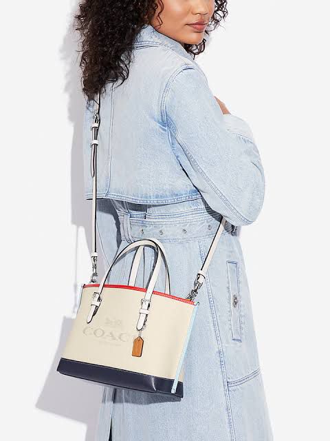 Coach Mollie Tote 25 in Colorblock with Box