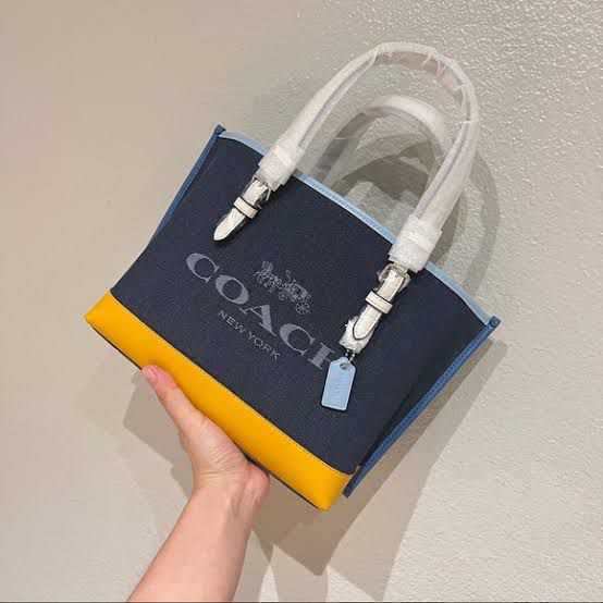 Coach Mollie Tote 25 in Colorblock with Box