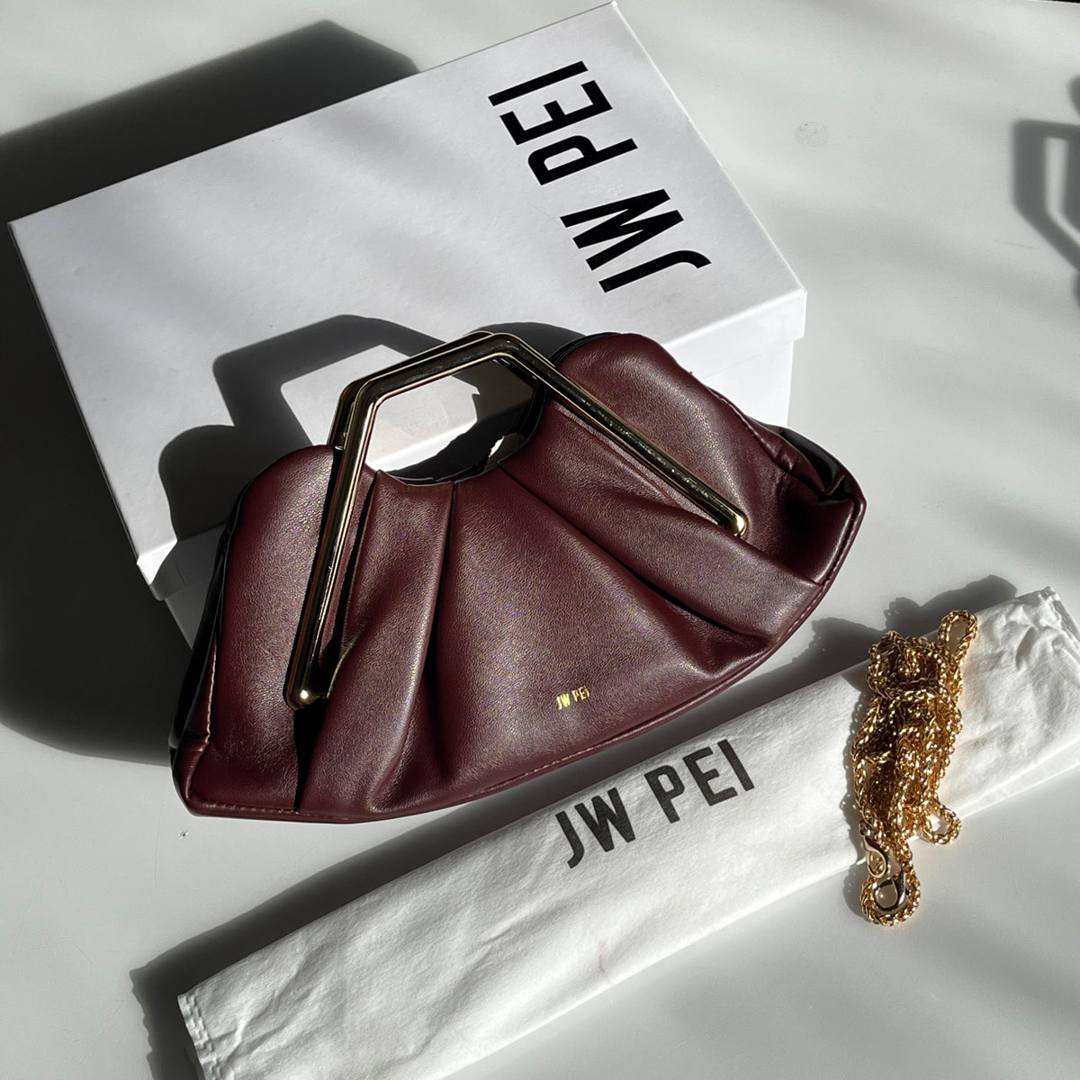 JW PEI Lila Frame Clutch with Box
