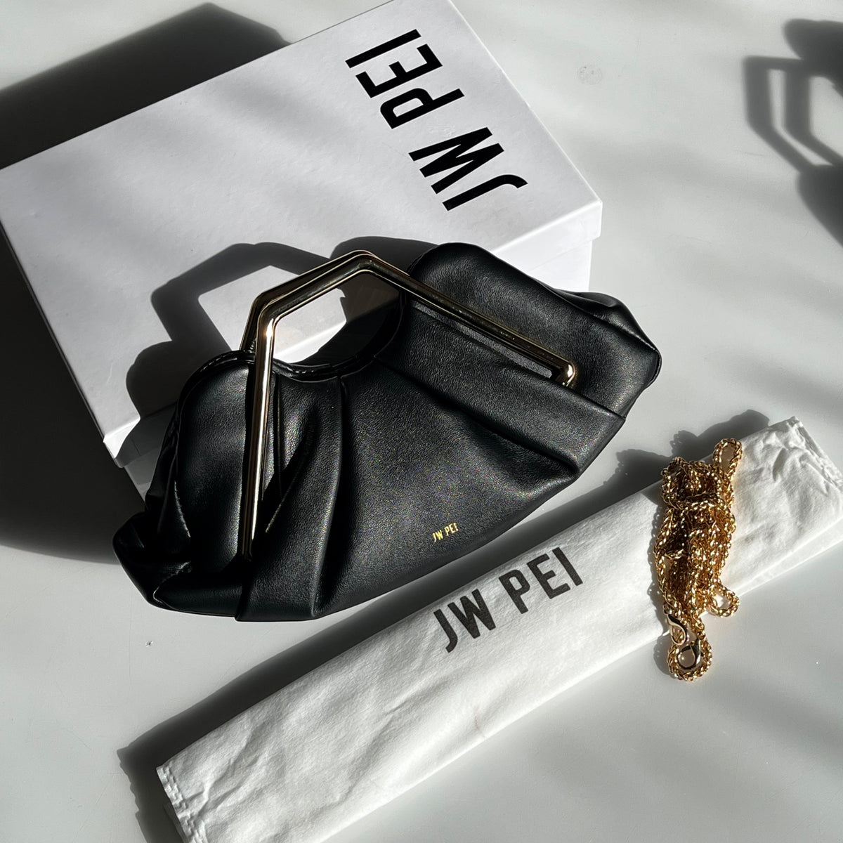 JW PEI Lila Frame Clutch with Box