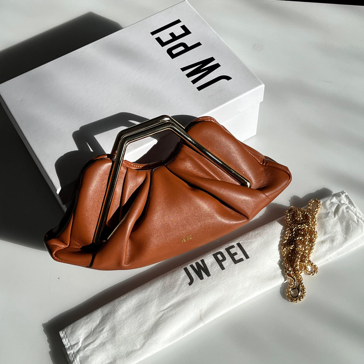 JW PEI Lila Frame Clutch with Box