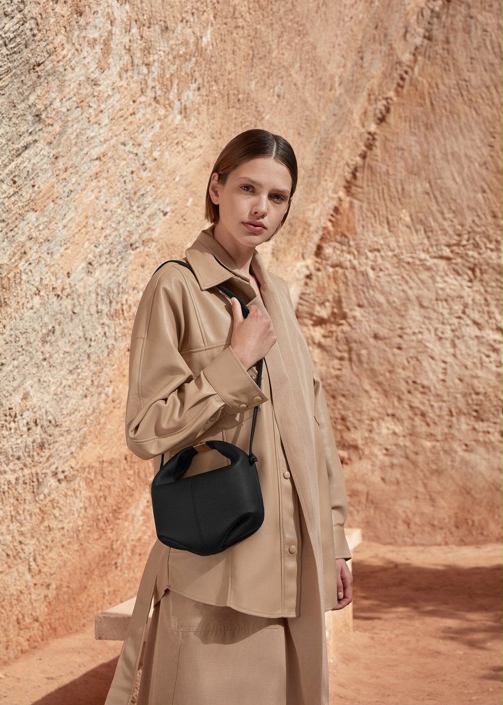 Polène Béri Leather Bag with Box