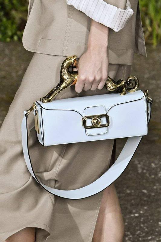 LANVIN | Pencil Cat Bag in Shiny Leather & Rhinestones with Box