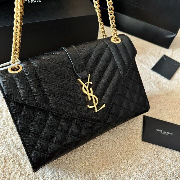YSL | Saint Laurent Envelope Medium Bag with Box