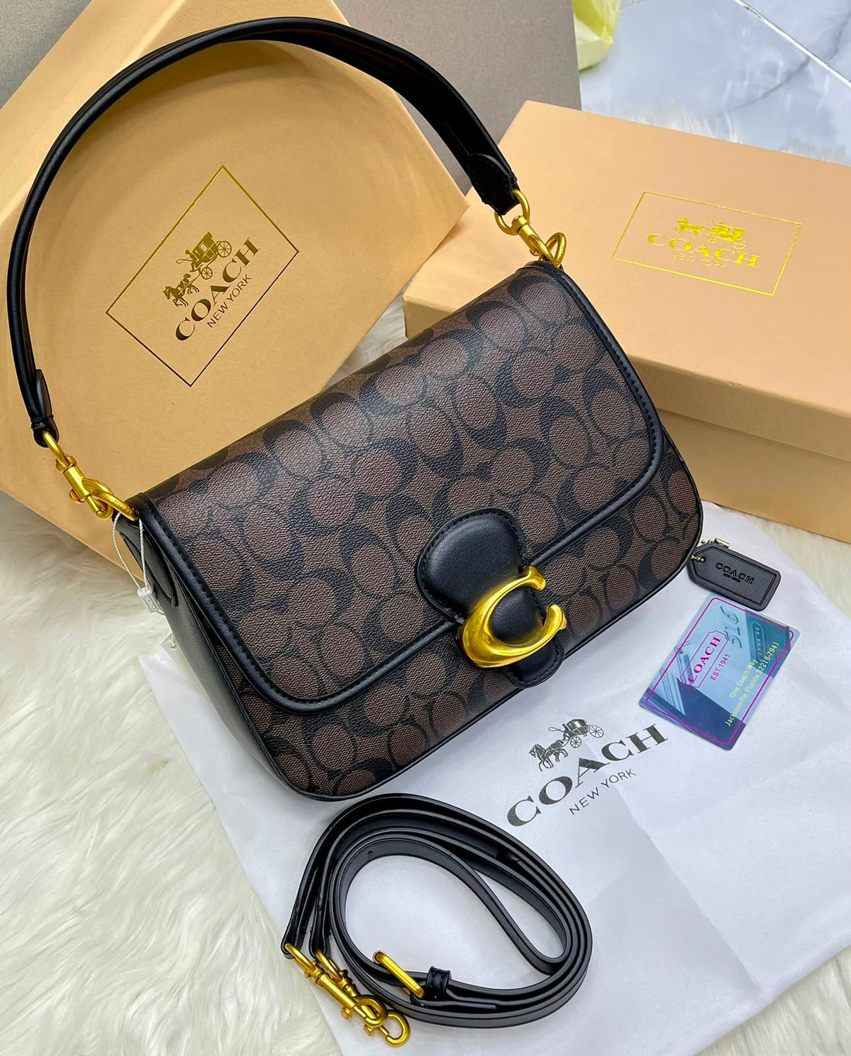 Coach Idol Bag in Luxe Leather with Box