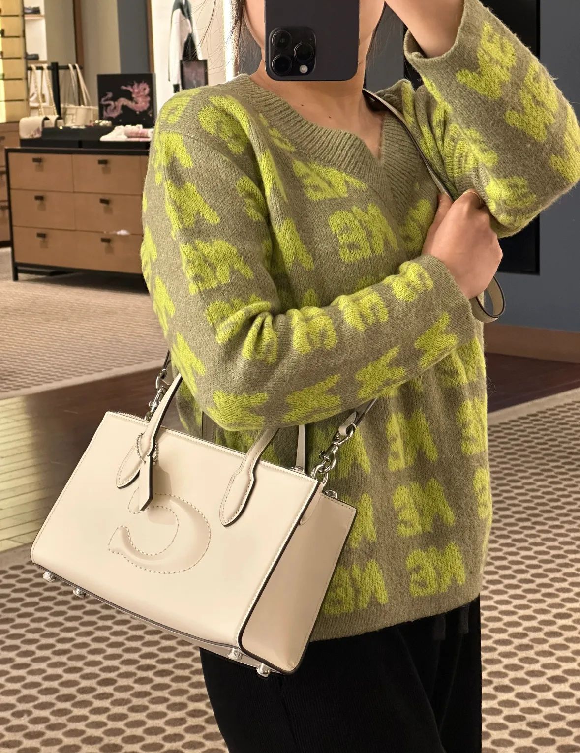 Coach Outlet Nina Mini Tote Bag with Box