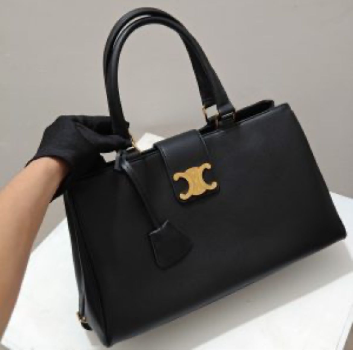 Celine Medium Appoline Bag in Supple Calfskin with Box