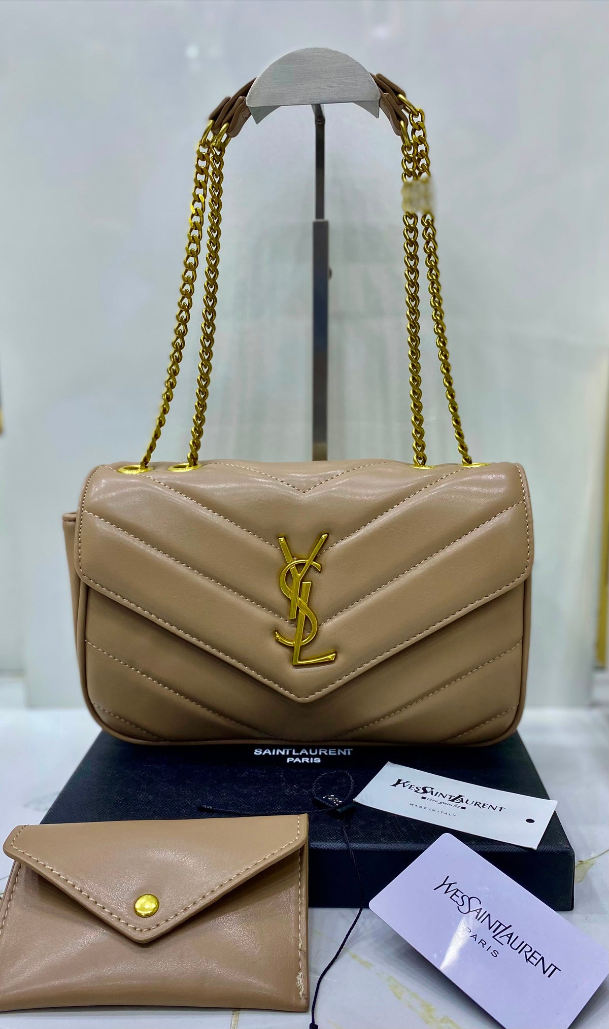 Saint Laurent Loulou Shoulder Bag with Box