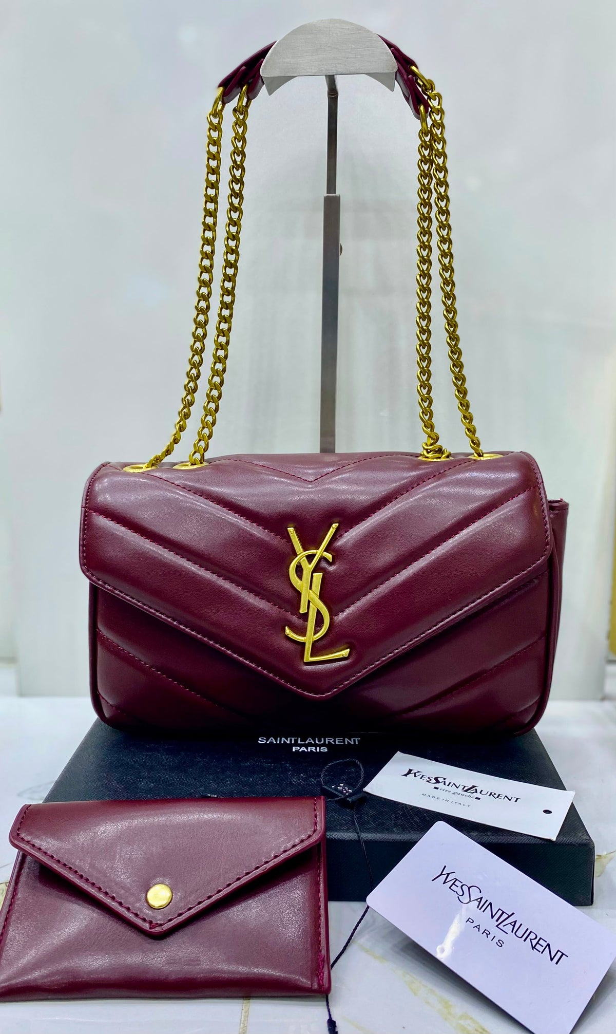 Saint Laurent Loulou Shoulder Bag with Box