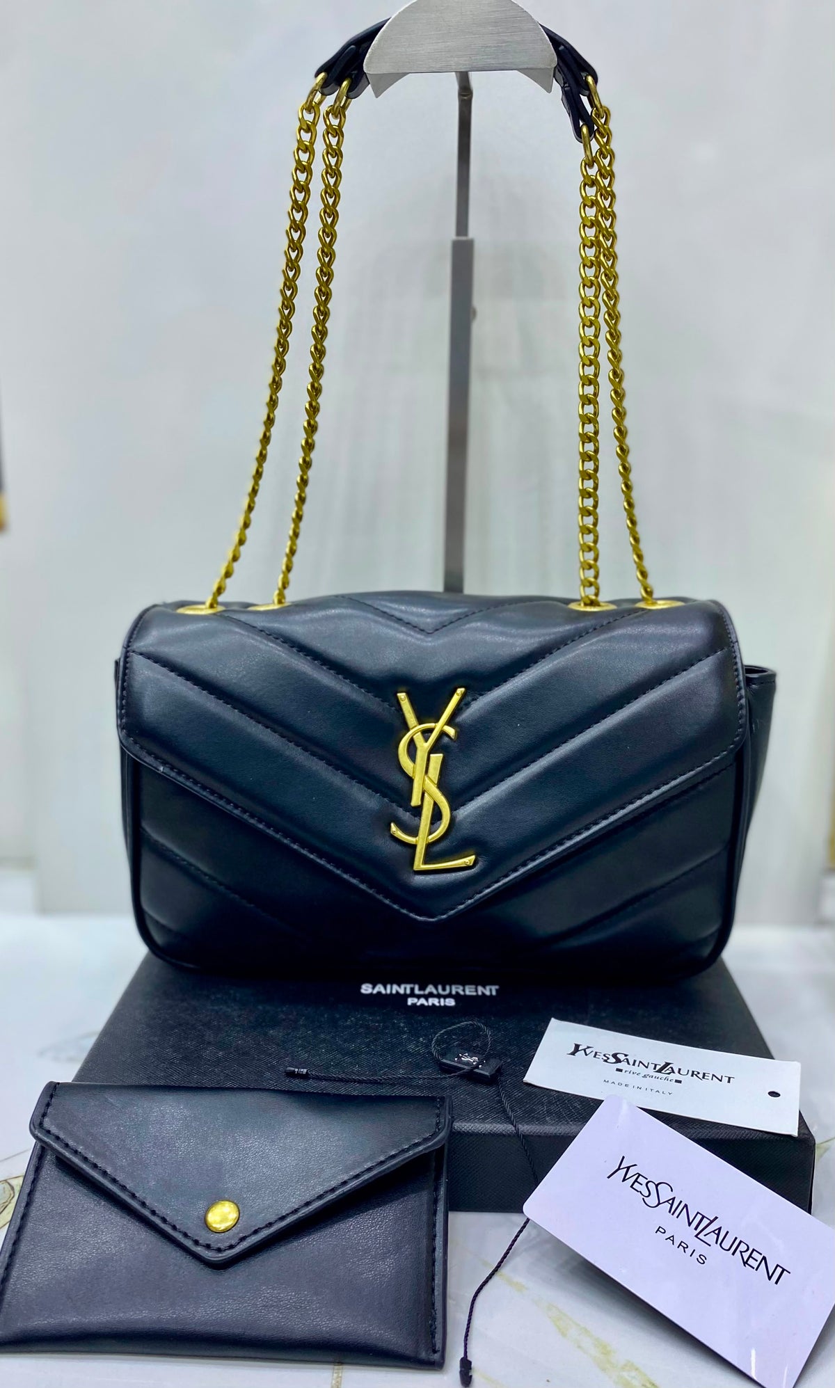 Saint Laurent Loulou Shoulder Bag with Box