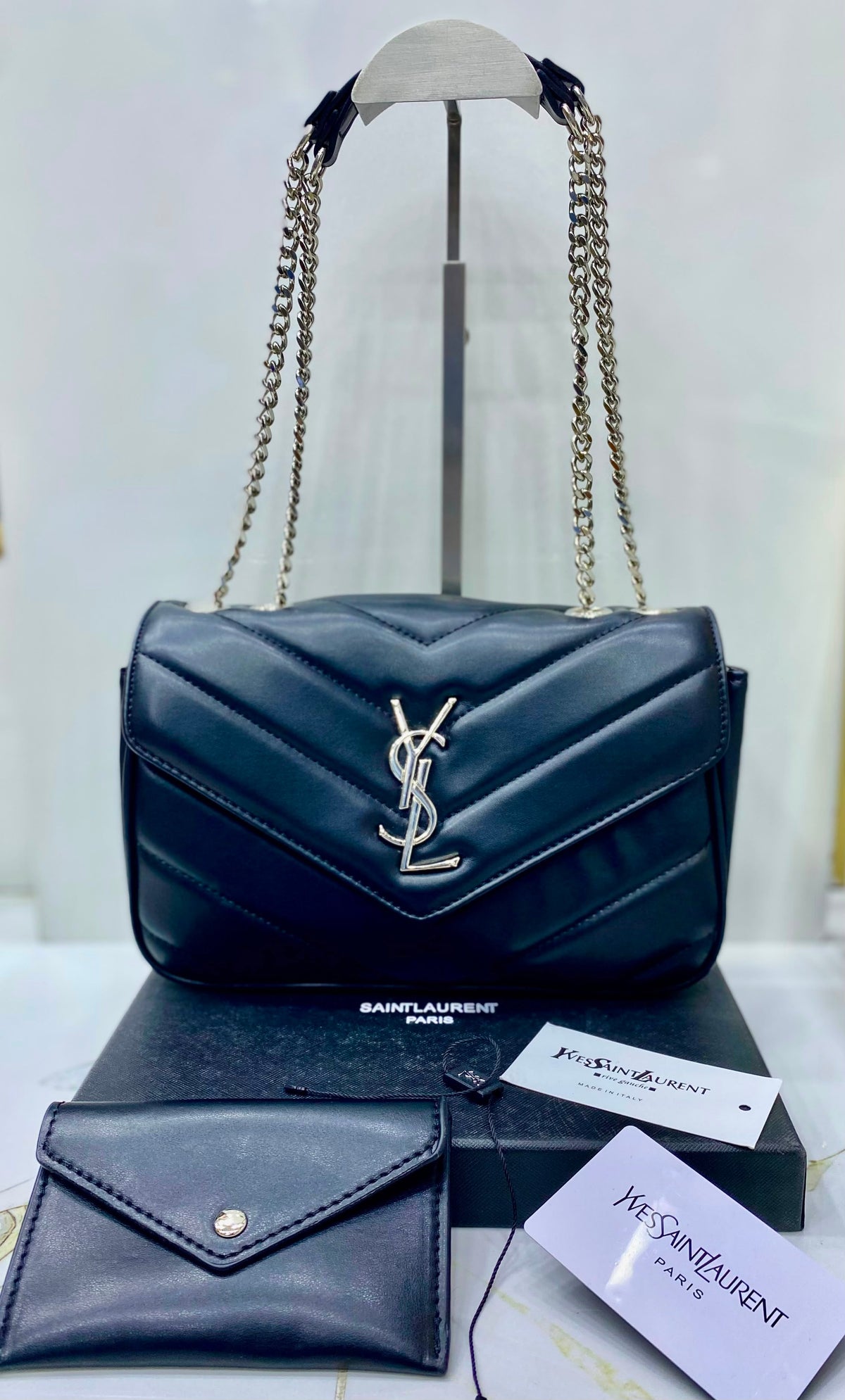 Saint Laurent Loulou Shoulder Bag with Box