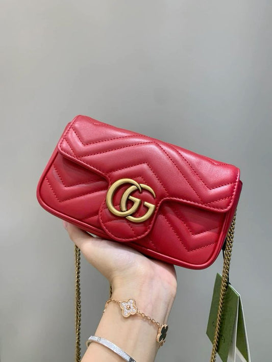 Gucci GG Marmont Super Mini shoulder bag with Box