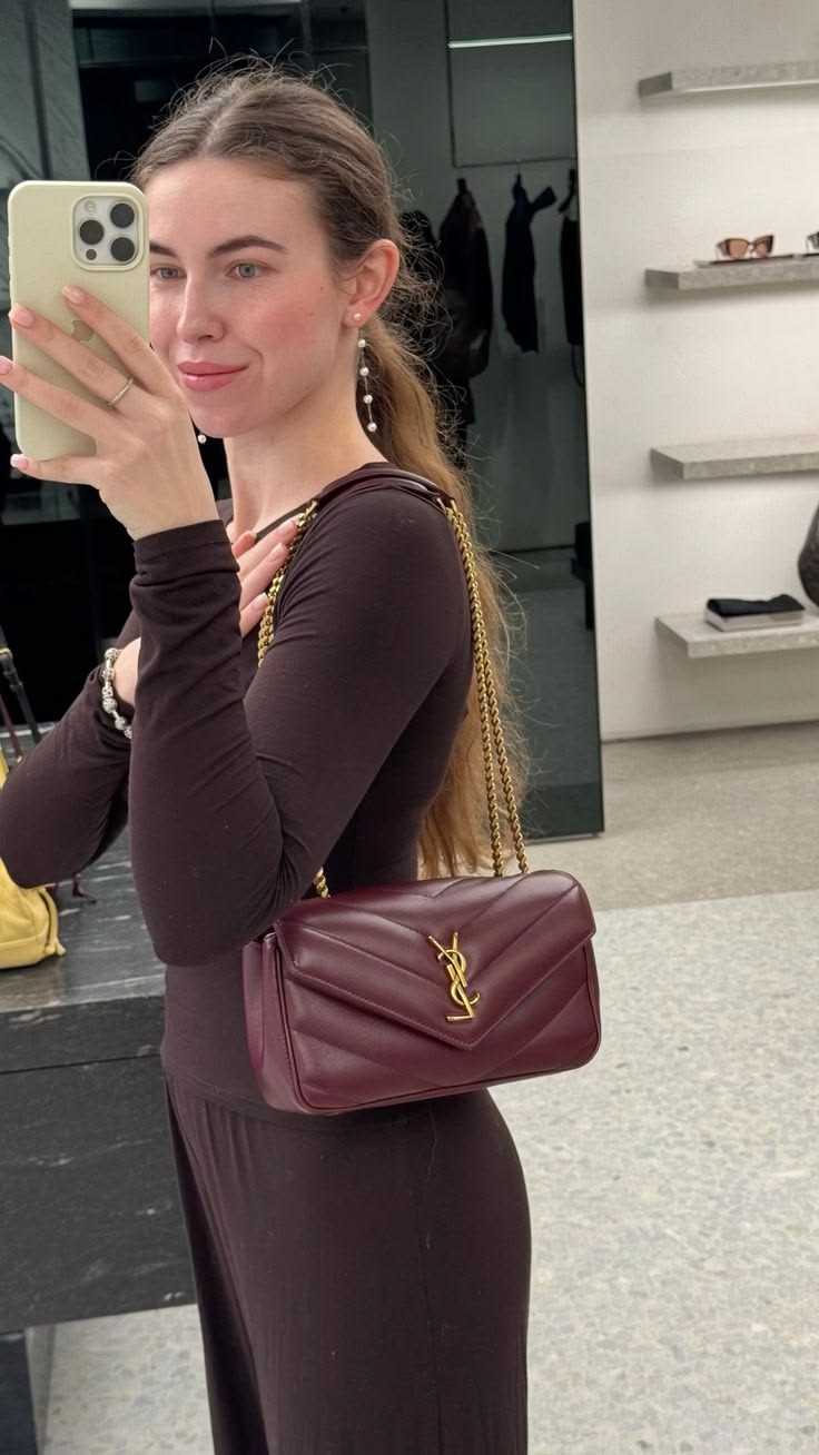 Saint Laurent Loulou Shoulder Bag with Box