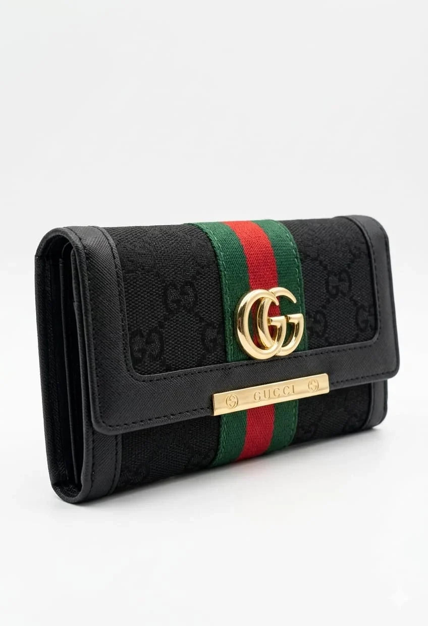 GUCCI Web CanvasLong Ladies Wallet